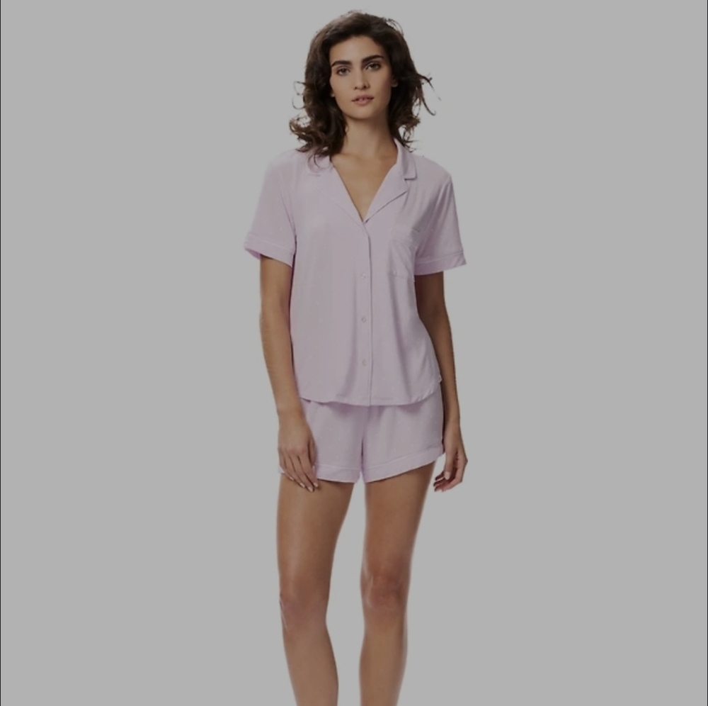 GAP Womens Short Sleeve Shirt & Shorts 2 Pc. Pajama Set ** Large ** NEW!!
